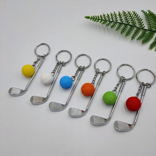 创意爆款跨境高尔夫球钥匙扣挂件运动会体育运动小礼品